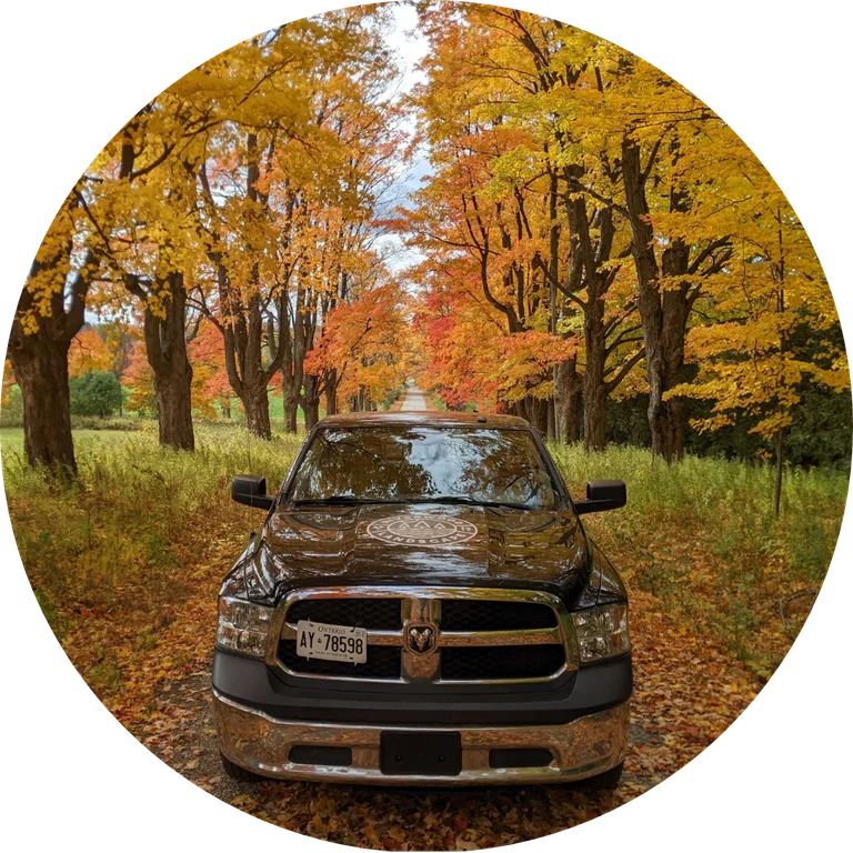 Riverwood fall maintenance truck